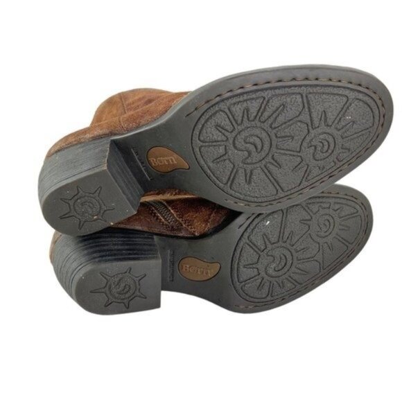 Born Michel Short Western Distressed Suede Ankle Boot in Brown - Picture 9 of 9